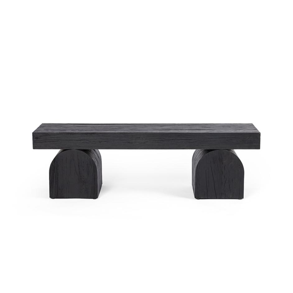 Keane Bench In Black Elm by FOUR HANDS