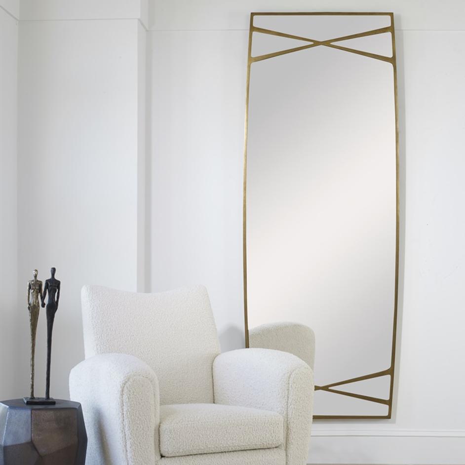 Gentry Oversized Gold Mirror by Uttermost