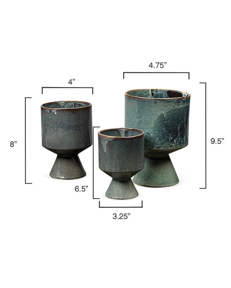 Berkeley Ceramic Decorative Pots (set of 3) by Jamie Young