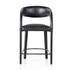 Hawkins Stool In Sonoma Black In Counter by FOUR HANDS