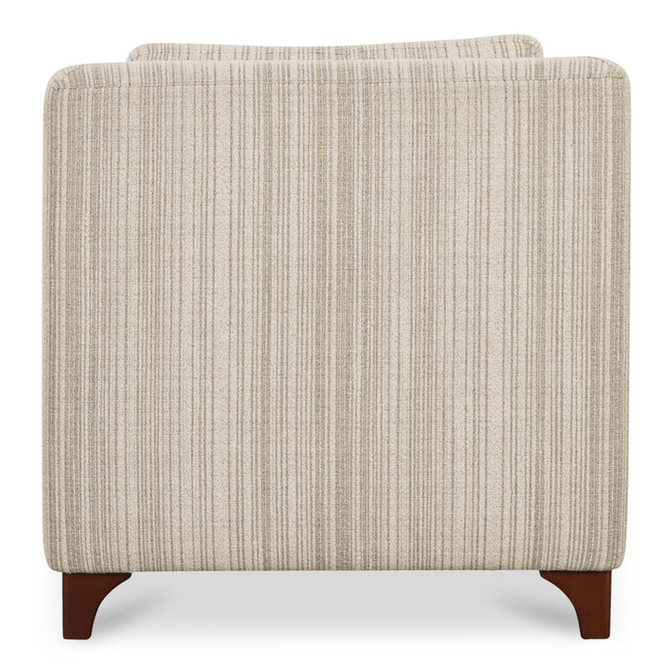 Hewitt Accent Chair Beige Stripe by Moes Home