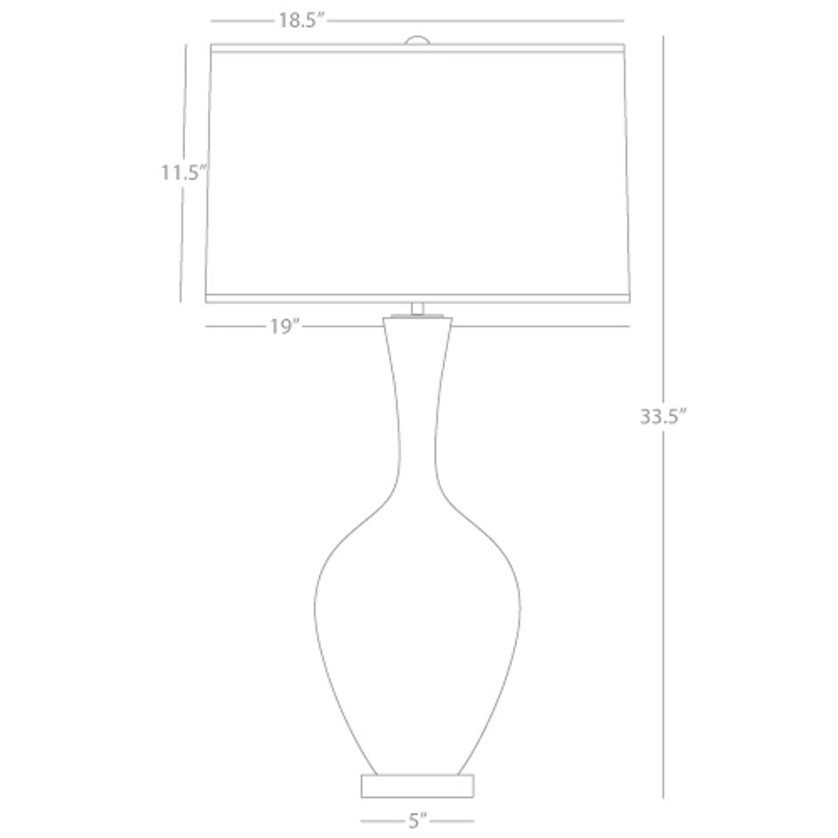 Baby Blue Audrey Table Lamp by ROBERT ABBEY