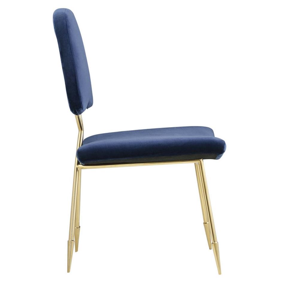 Snyder Performance Velvet Dining Side Chair In Navy by Modway Furniture