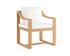 TAHITI DINING ARMCHAIR - STINSON WHITE by Sunpan