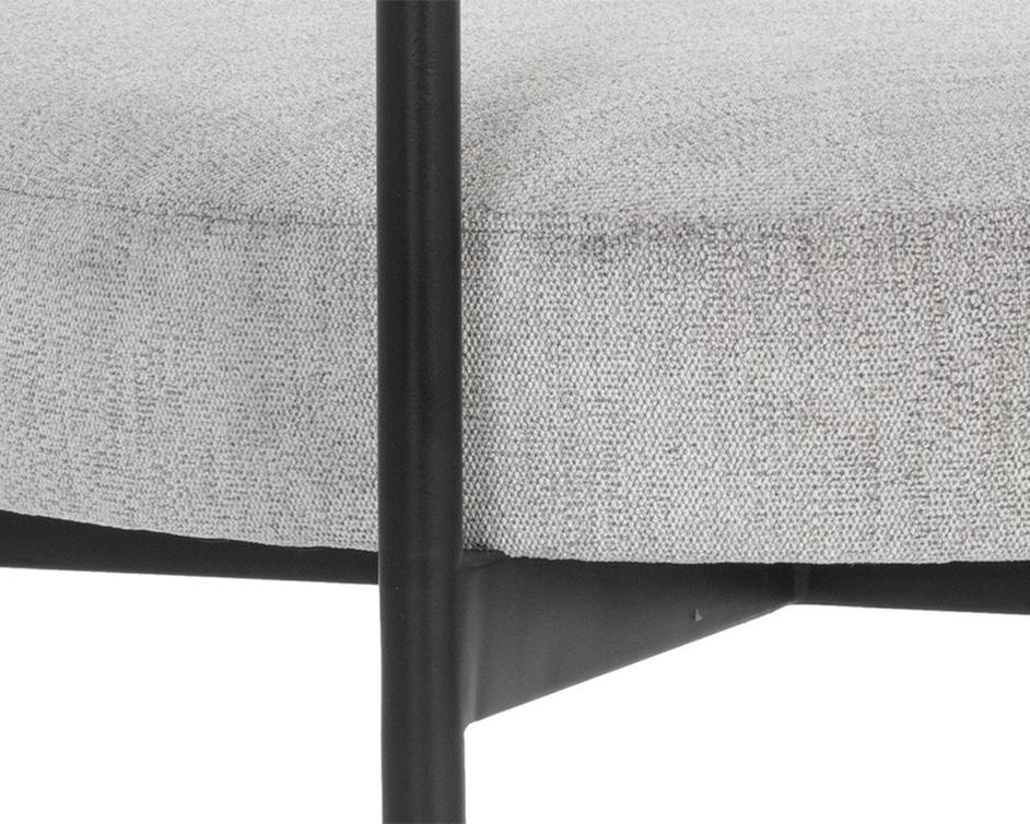 Seneca Counter Stool - Black - Polo Club Stone by Sunpan