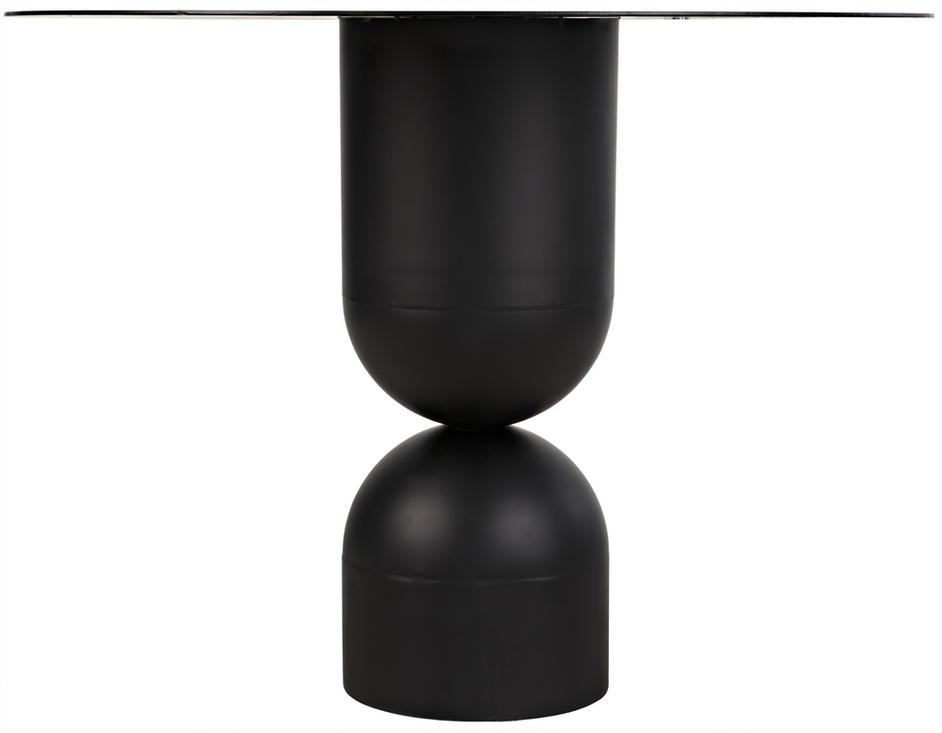 Wanda Dining Table, Black Steel by Noir Furniture
