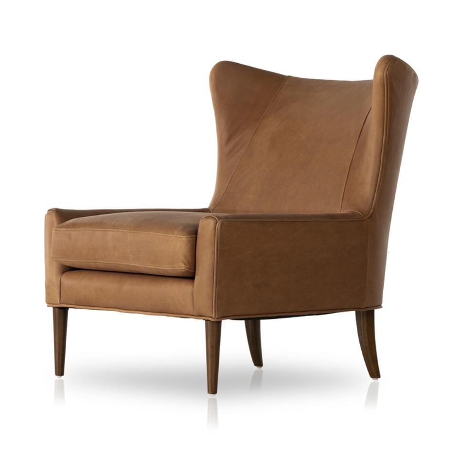 Marlow Wing Chair - Palermo Cognac by Four Hands