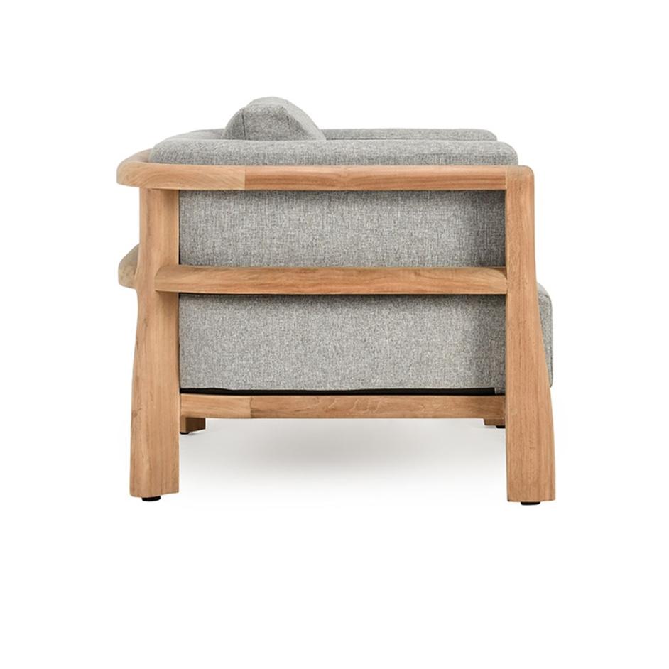 Aston Outdoor Accent Chair Natural/Gray by Classic Home