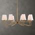 Lassen 8 Light Brass Chandelier by Uttermost