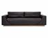 ANAKIN SOFA - LIGHT OAK - TUSCANY WARM BLACK LEATHER by Sunpan