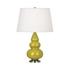 Citron Small Triple Gourd Accent Lamp by Robert Abbey