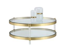 York Coffee Table - Brass by Sunpan