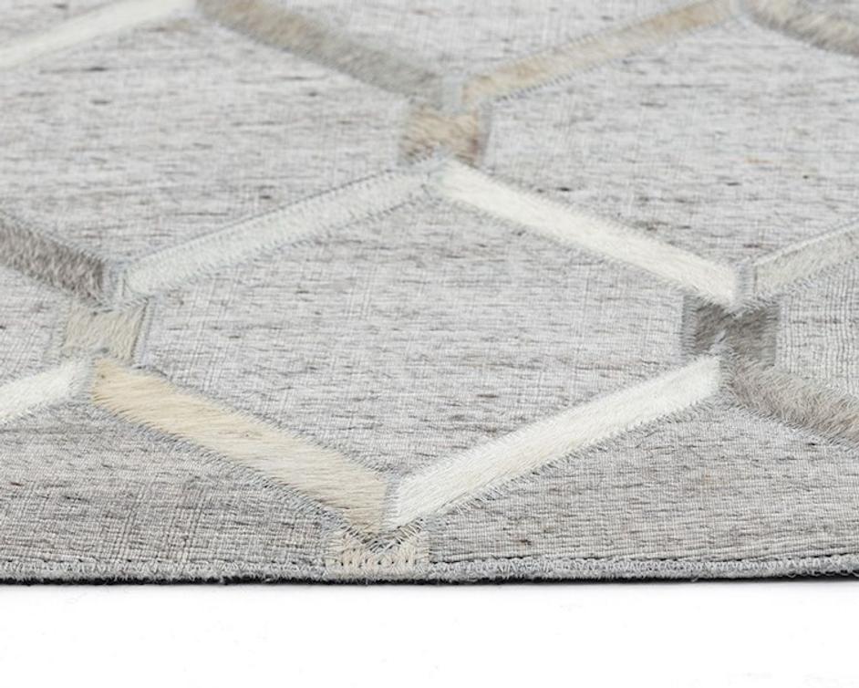 Bordeaux Hand-made Rug - Ivory / Grey - 9' X 12' by Sunpan