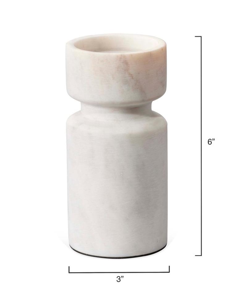 Daphne Marble Candleholder by Jamie Young