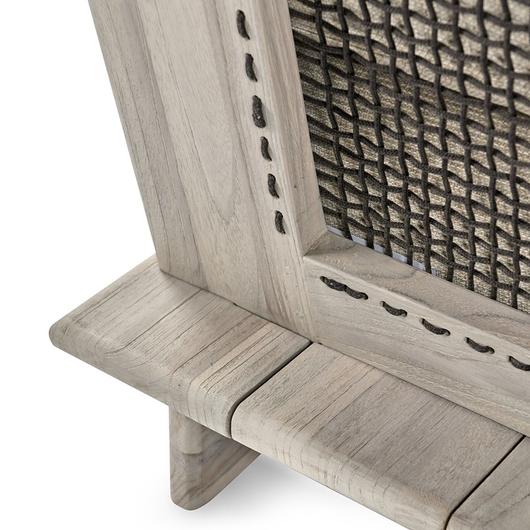 Livia Teak Outdoor Armless Chair Taupe by Classic Home