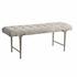 Imperial Upholstered Gray Bench by Uttermost