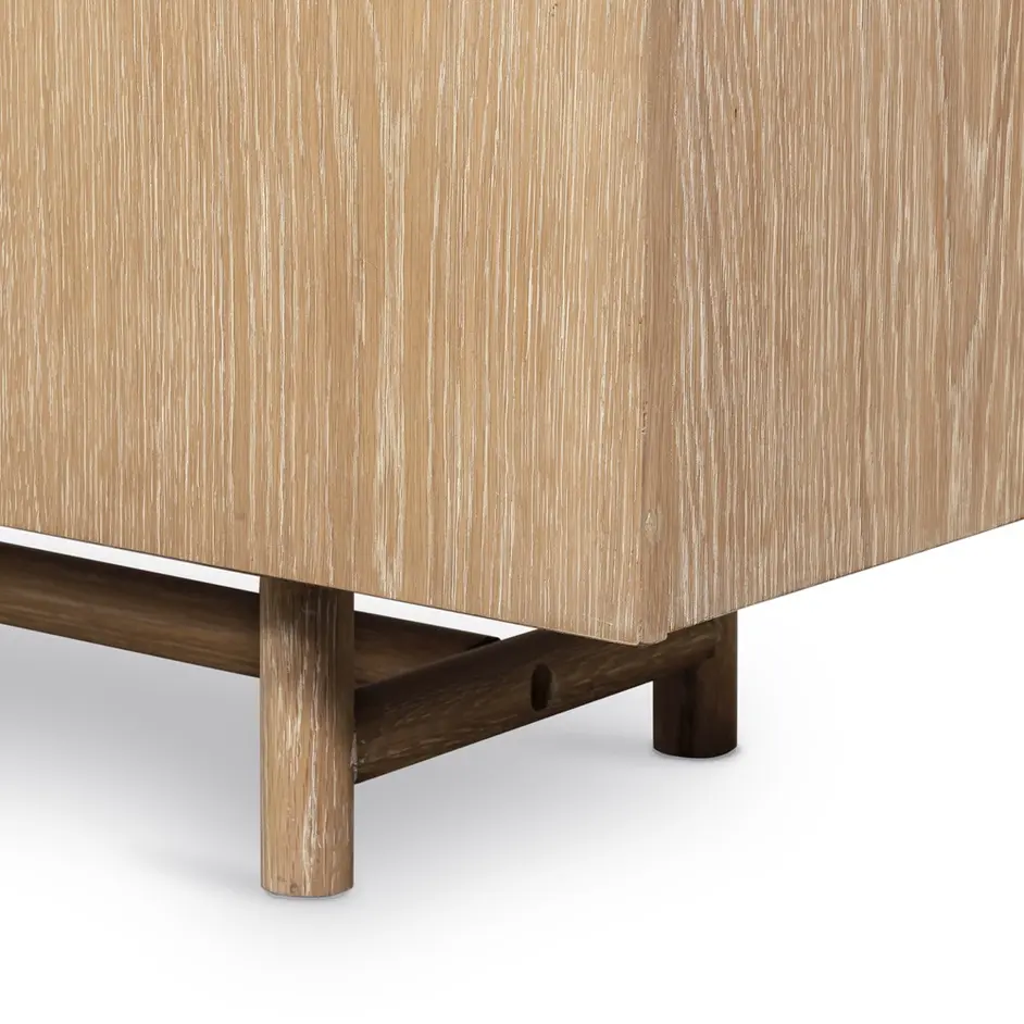 Mika Dining Sideboard-Wwashed Oak Veneer by FOUR HANDS