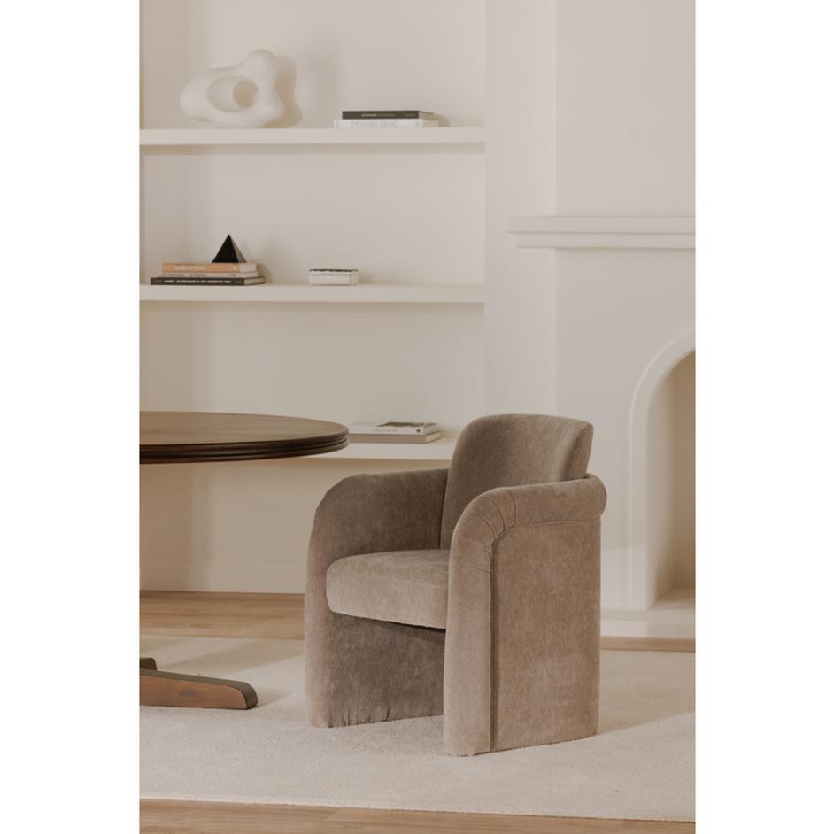 Mesto Rolling Dining Chair Taupe by Moes Home