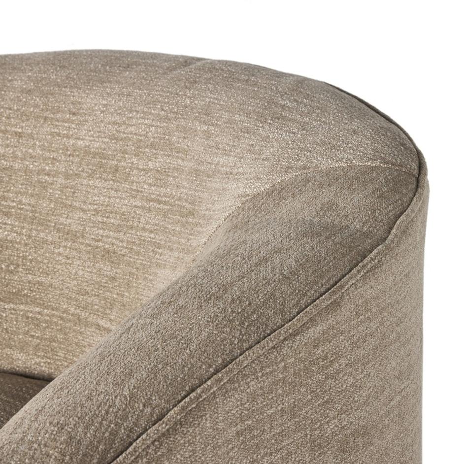 Mila Swivel Chair In Laken Stone by Four Hands