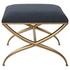 Crossing Small Navy Bench by Uttermost