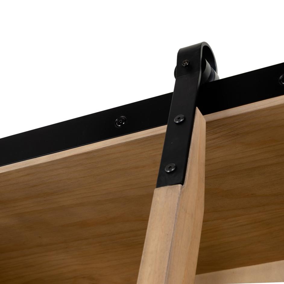 Bane Triple Bookshelf W/ Ladder In Smoked P by FOUR HANDS