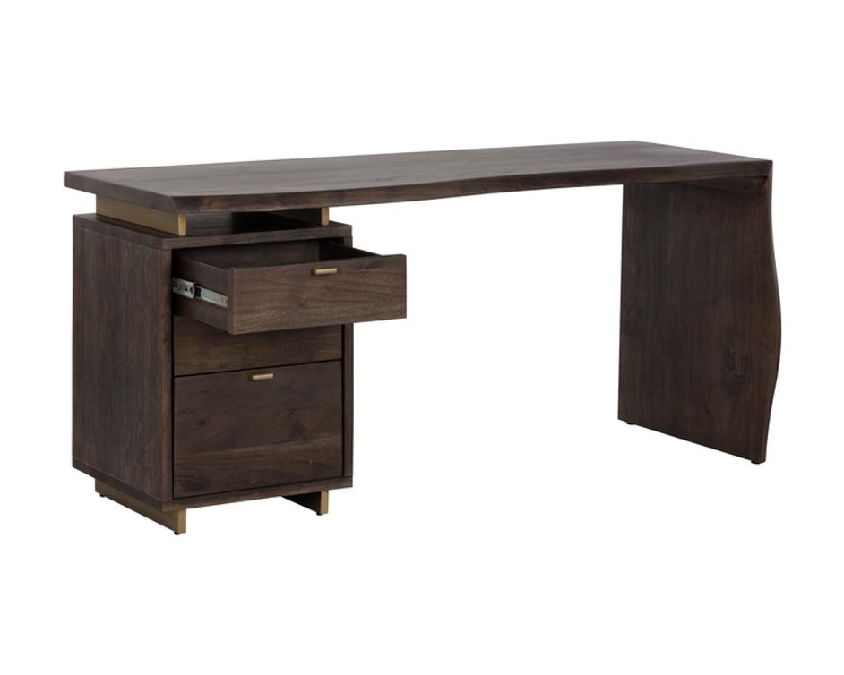 LEWIS DESK - DARK BROWN by Sunpan