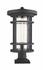 Jordan 1 Light Outdoor Pier Mounted Fixture in Black Finish by Z-Lite