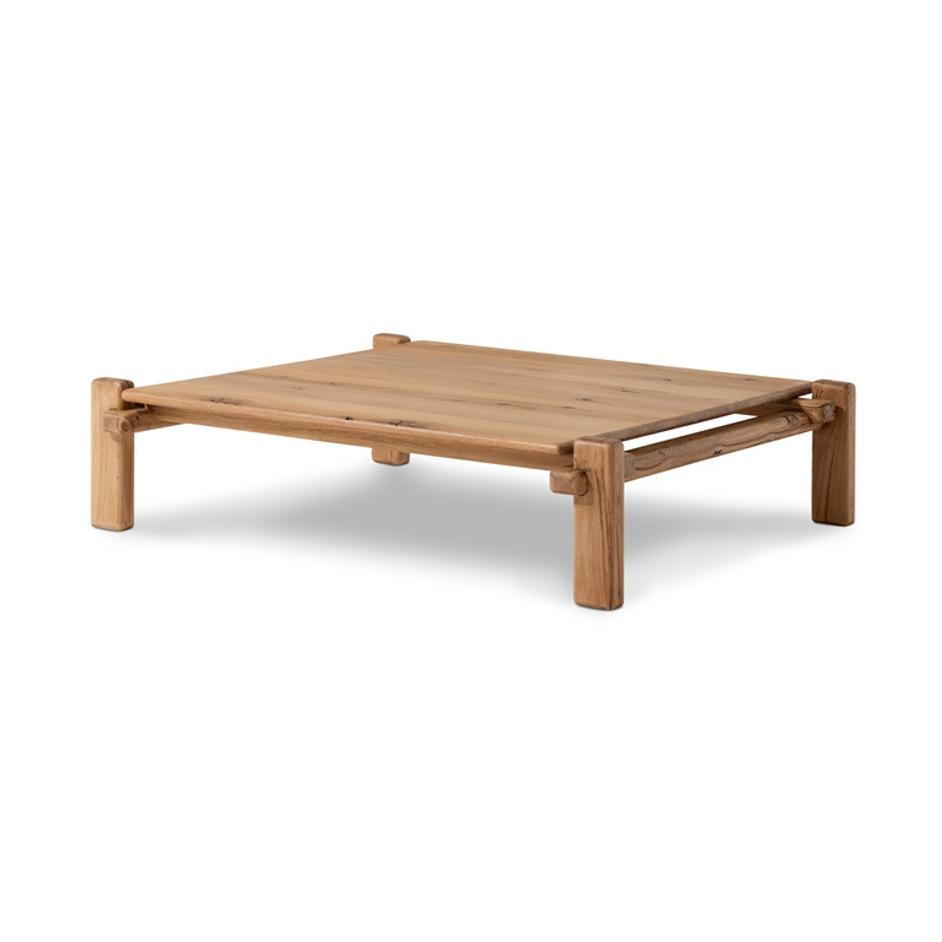 Marcia Square Coffee Table in French Oak by FOUR HANDS