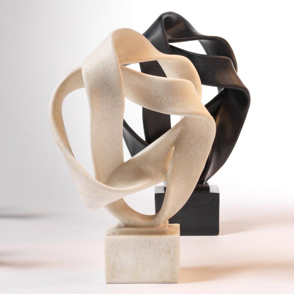 Intertwined Resin Decorative Table Object, Black by Jamie Young