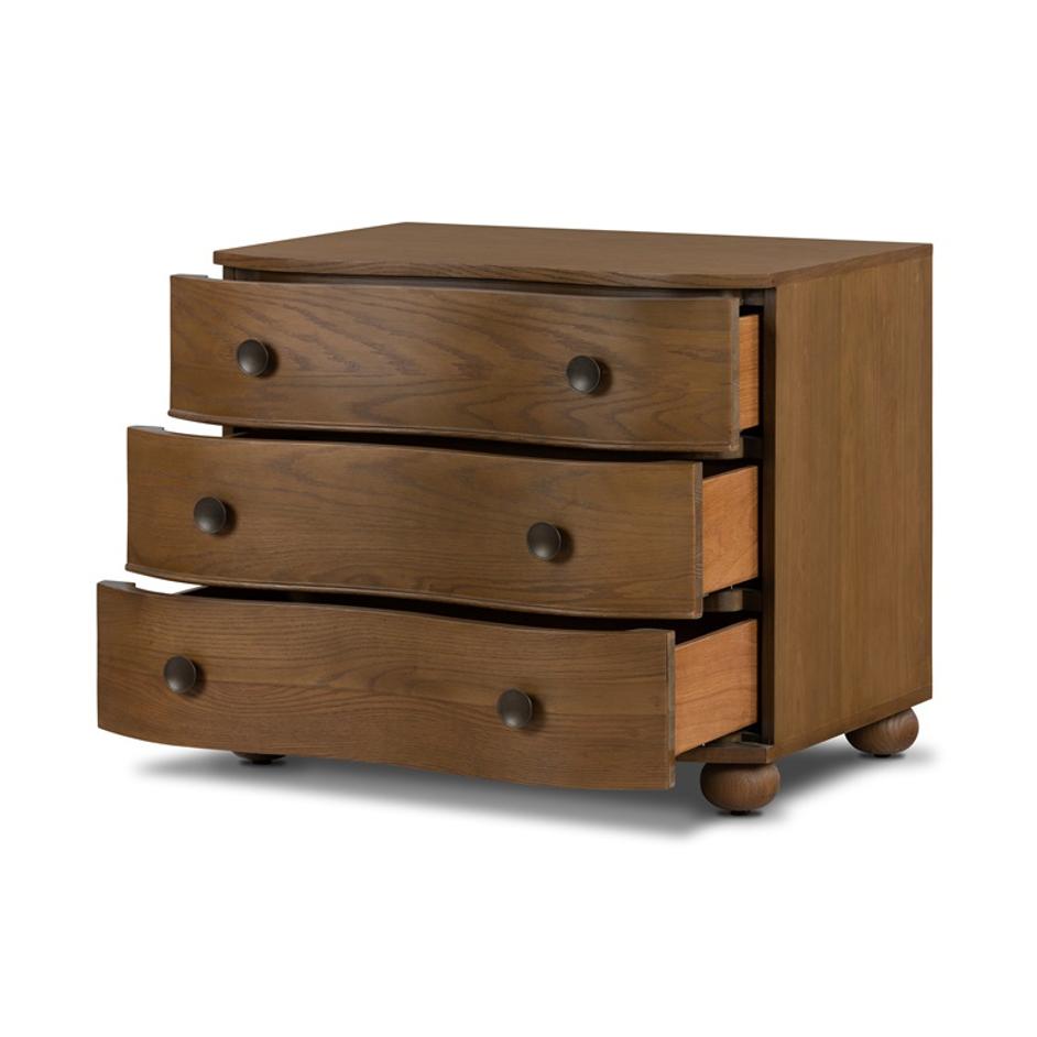 Tiago Nightstand In Toasted Oak by FOUR HANDS