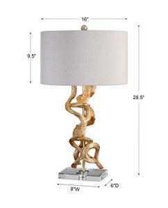 Twisted Vines Gold Table Lamp by Uttermost