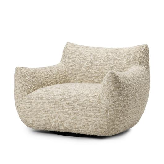 Margot Swivel Chair In Solema Cream by Four Hands