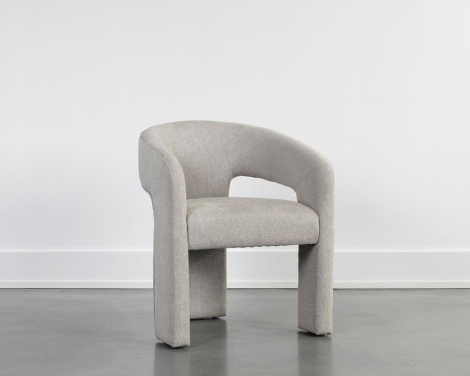 ISIDORE DINING ARMCHAIR - ERNST SANDSTONE by Sunpan