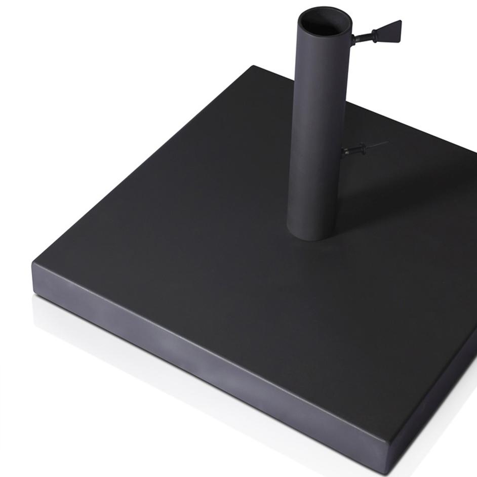 Baska Outdoor Umbrella Stand - Black Stainless Steel by Four Hands