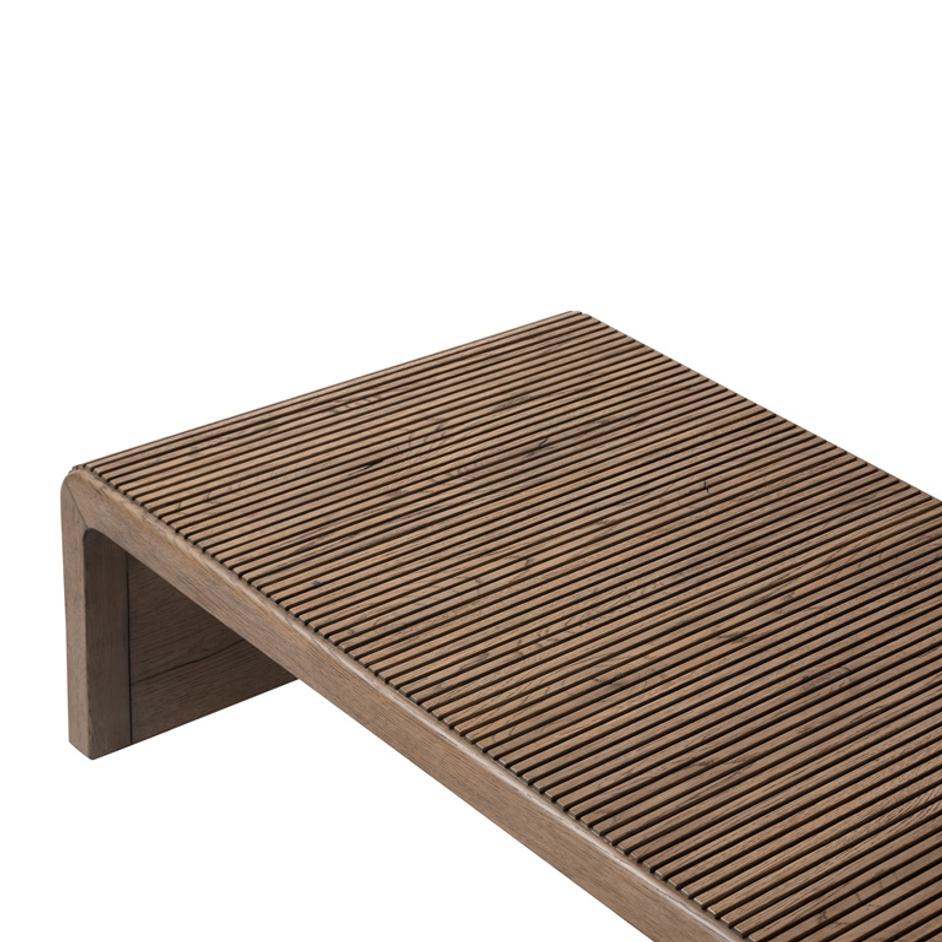Leo Coffee Table in Rustic Grey by FOUR HANDS