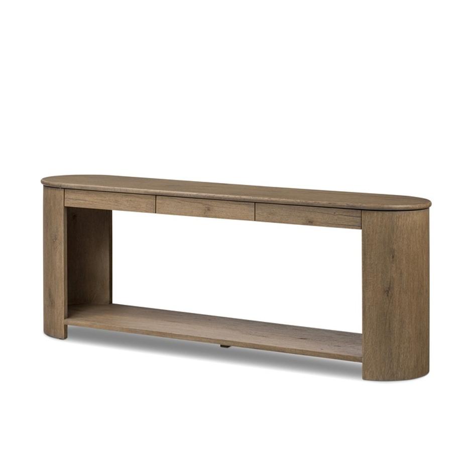 Farrow Console Table - Drifted Oak Veneer by Four Hands