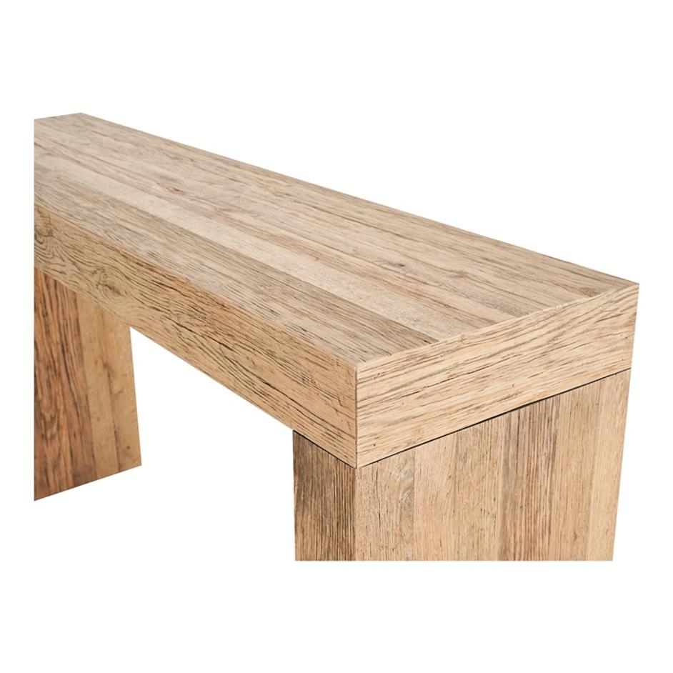 EVANDER CONSOLE TABLE AGED OAK by Moes Home