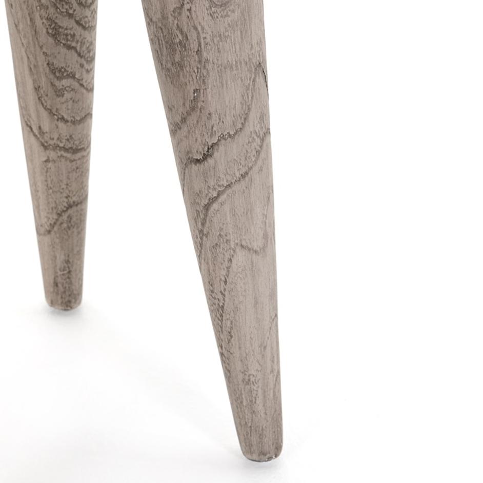 Zuri Round Outdoor End Table In Grey by FOUR HANDS