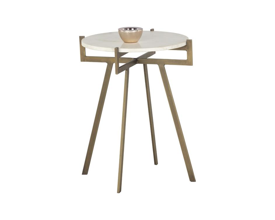 Anak Side Table - White by Sunpan