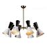 Saphira 8 Light Ceiling Lamp - Black/White by GALLA HOME