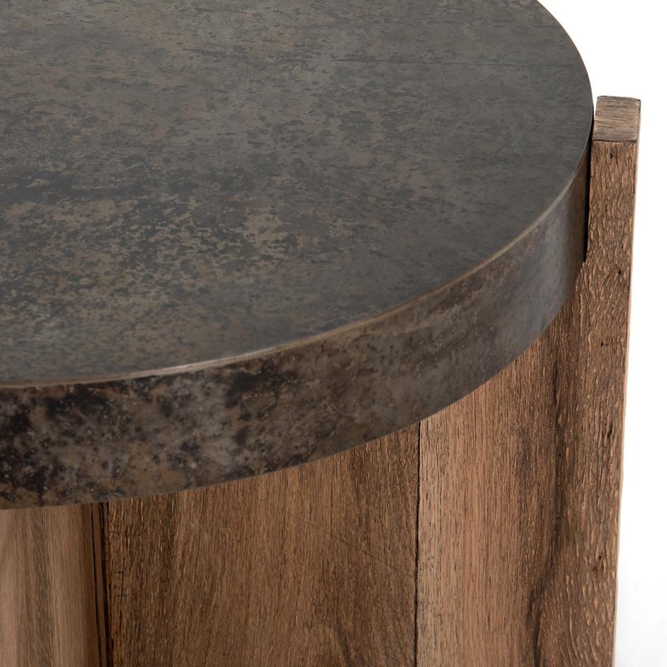 Bingham End Table-Rustic Oak by FOUR HANDS