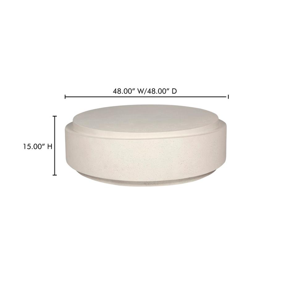 Cosmo Outdoor Coffee Table Off White by Moes Home