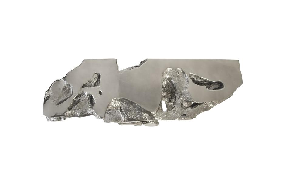 Brivo Freeform Console Table, Liquid Silver by PHILLIPS COLLECTION