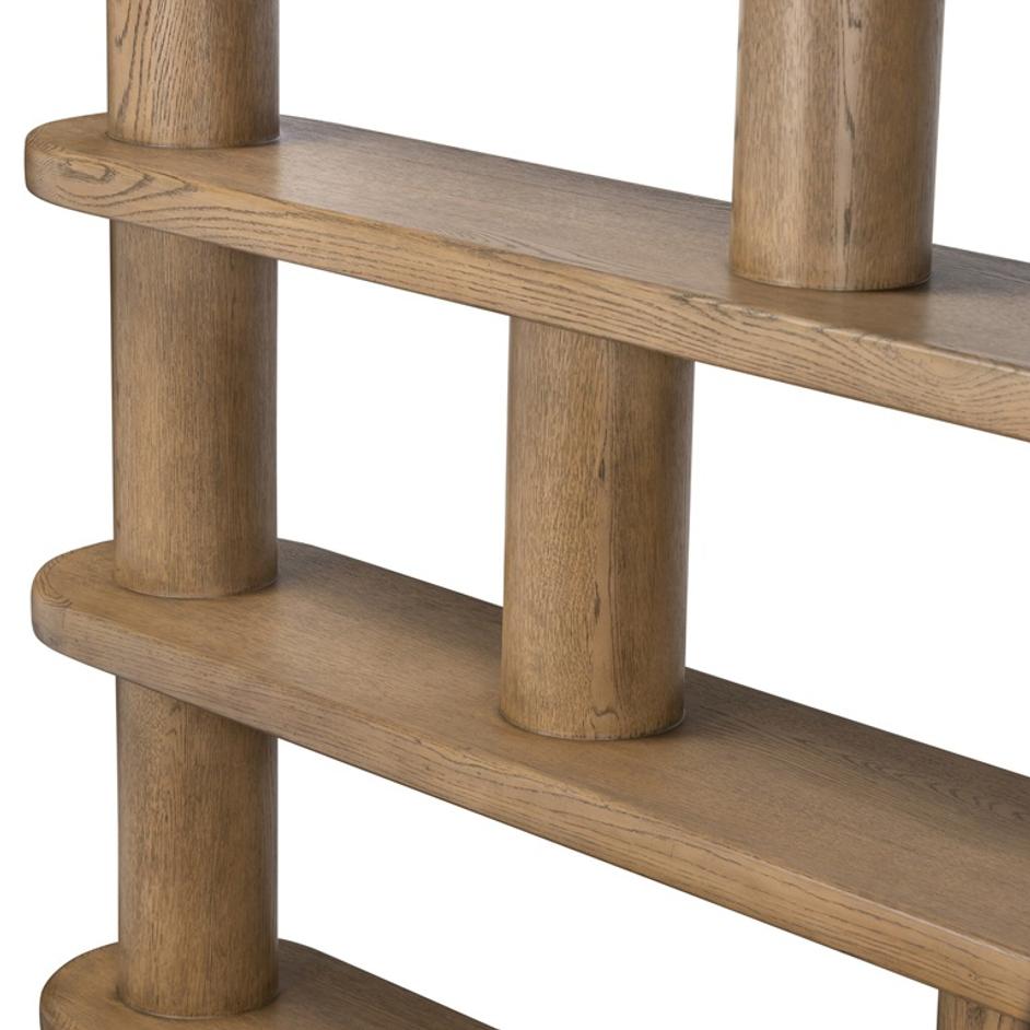 Luciana Bookcase In Smoked Oak Veneer by Four Hands