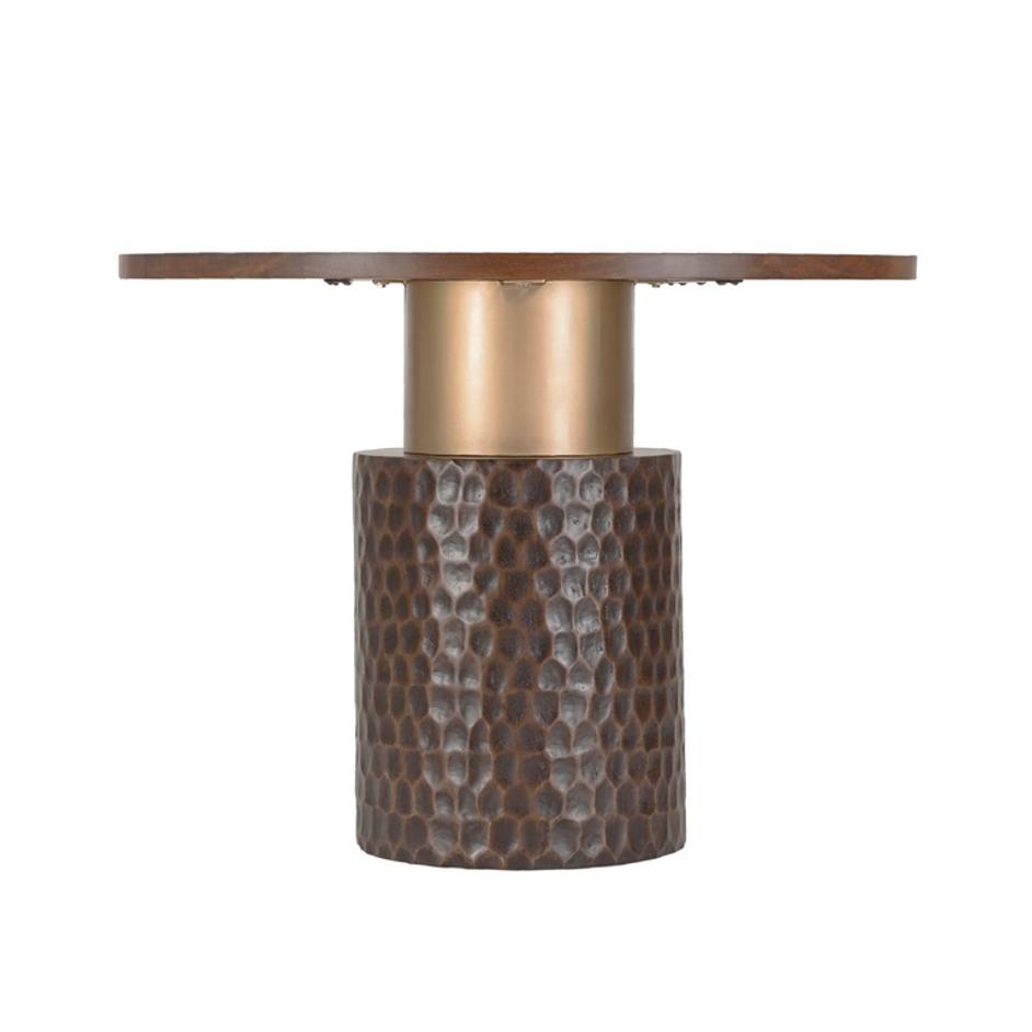 Santa Cruz 48" Two-Toned Round Gathering Table by Home Trends & Design