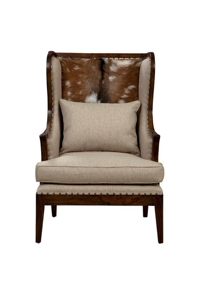 Dark Billings Wing Chair by Furniture Classics