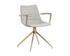 Andres Swivel Dining Armchair - Belfast Heather Grey by Sunpan