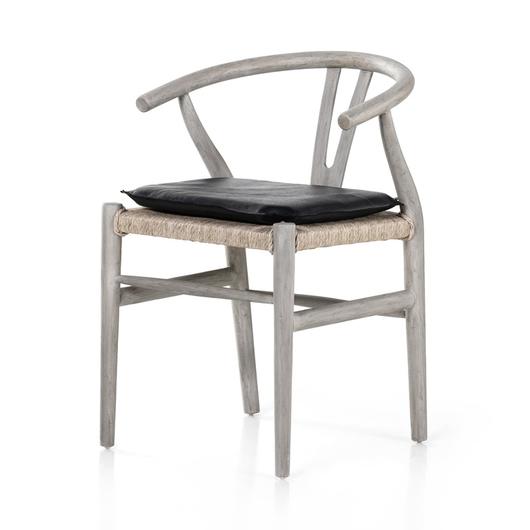 Muestra Dining Chair W Cushion In Wth Grey by FOUR HANDS