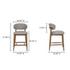 Ellie Counter Stool Light Brown by Moes Home