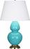 Egg Blue Double Gourd Table Lamp by Robert Abbey